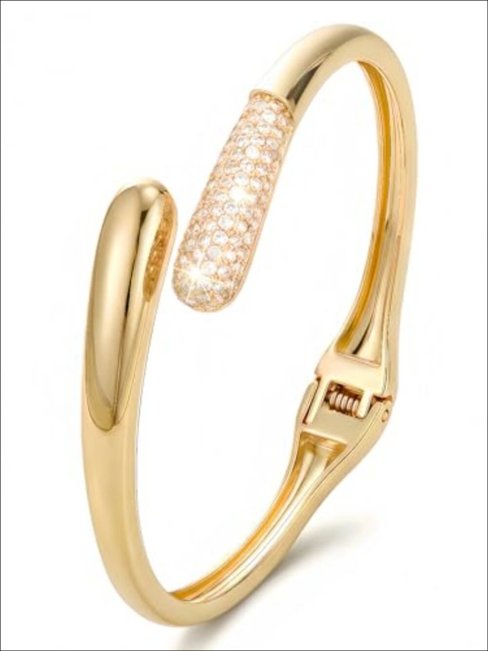 14K Gold Plated Open Cuff Bracelet Stackable Bangle Everyday Jewelry